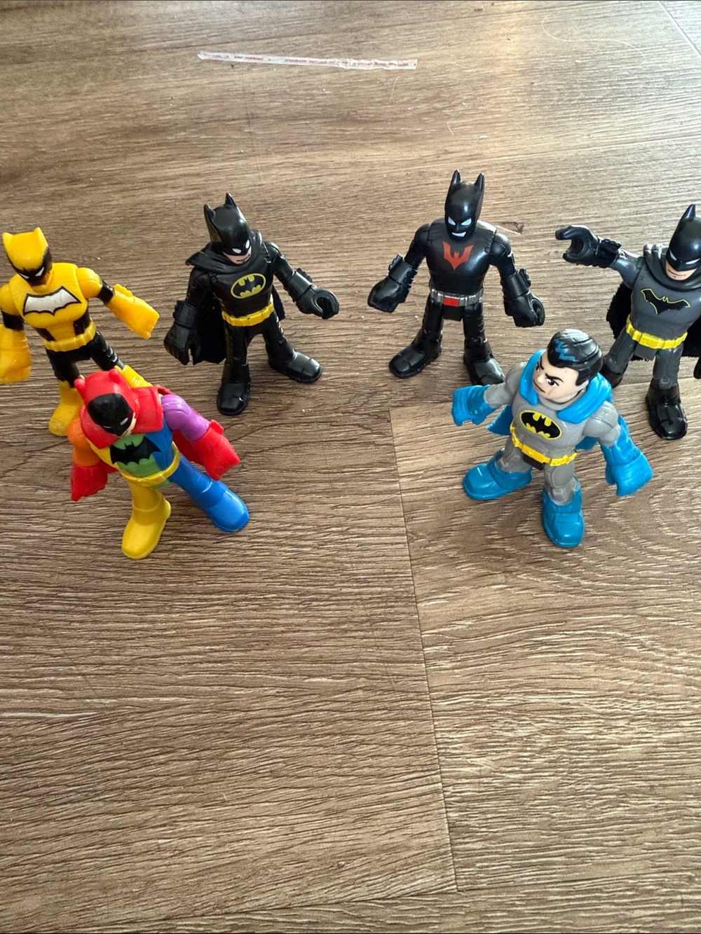 Imaginext set of 6 action Batman figures| different styles